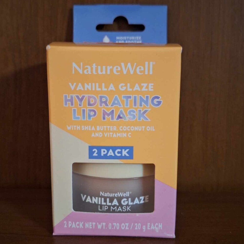 NIP NatureWell Hydrating Lip Mask in Vanilla Glaze, 2 pack (0.7 oz. each)